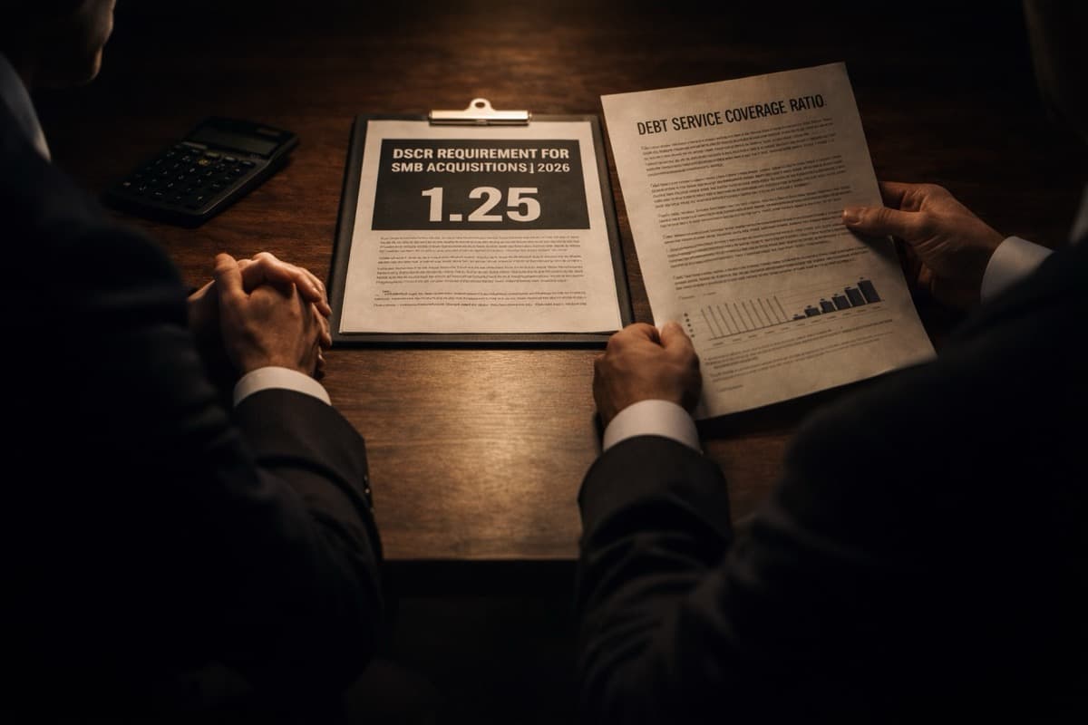 Cover image for: What DSCR Do SBA and Banks Actually Require for SMB Acquisitions? (2026)